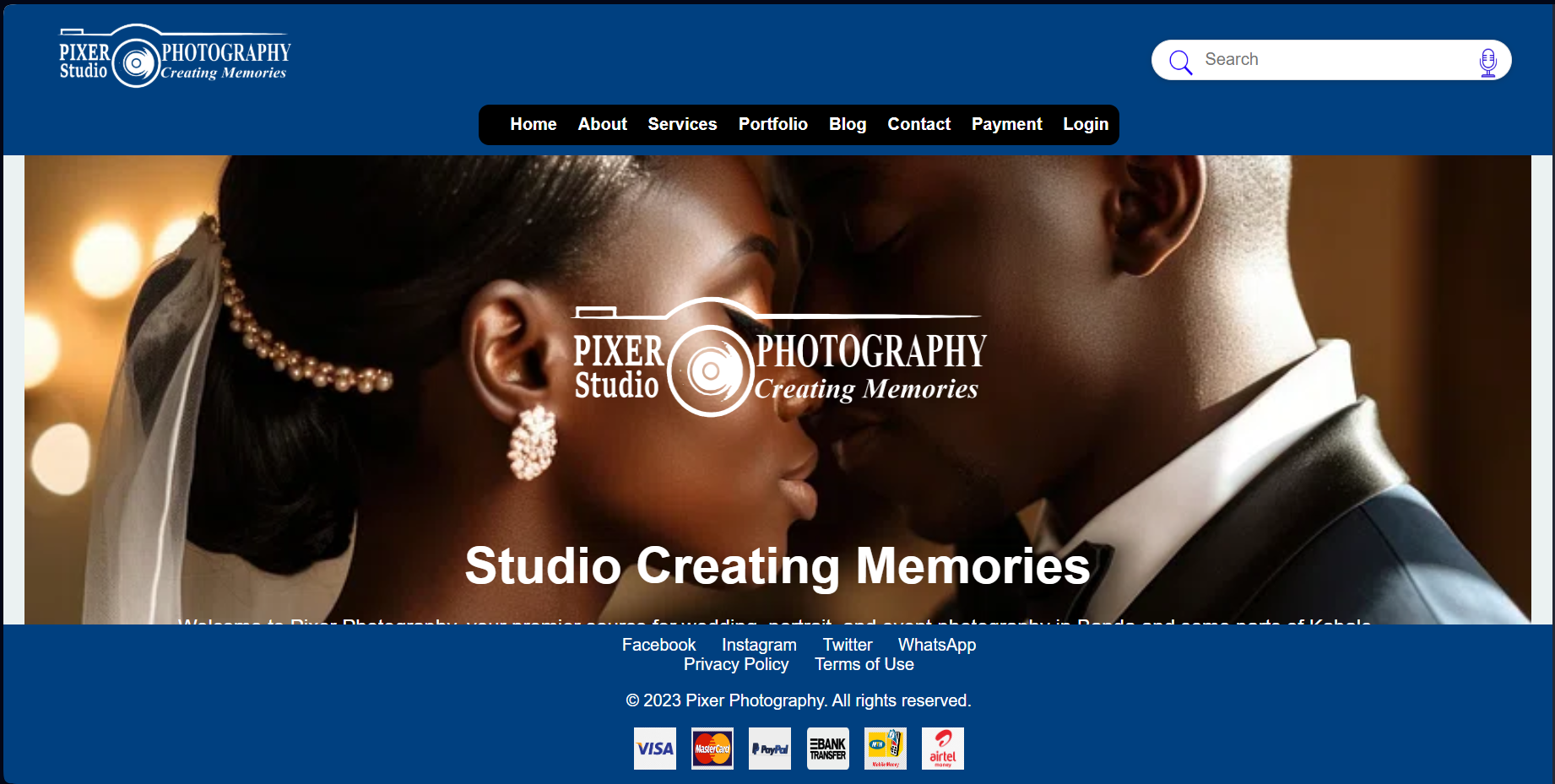 Pixer Photography Website